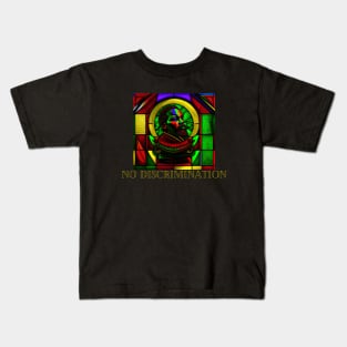 juneteenth day, stained glass, freedom, gift present ideas Kids T-Shirt